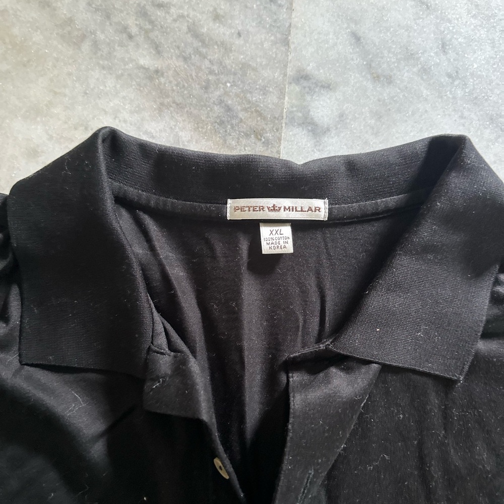 Peter Millar Black polo shirt